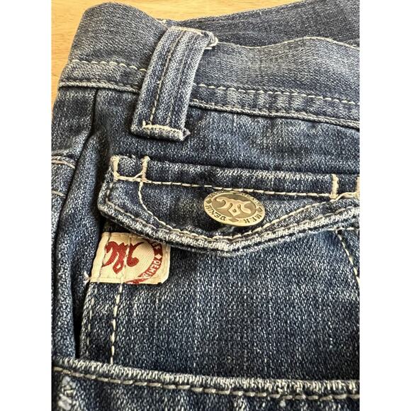 MEK Denim Maldives‎ Bootcut Men's 42X35 Button Fly Blue Jean Vintage Made in USA - Picture 9 of 12